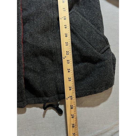 Authentic Mackintosh Vest‎ Coat Women's XL Gray Wool Red Lined Hooded  Jacket. - Picture 7 of 8